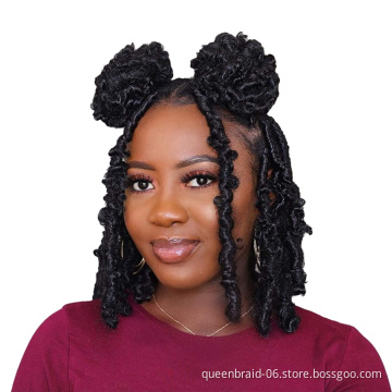 Butterfly Locs Hair 12inch Pre-twisted Locs Crochet Hair Easy Installed Natural 1B # Weave Master Twist Braids Crochet Hair